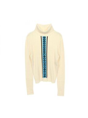 Chanel Knit Top Wool White Blue